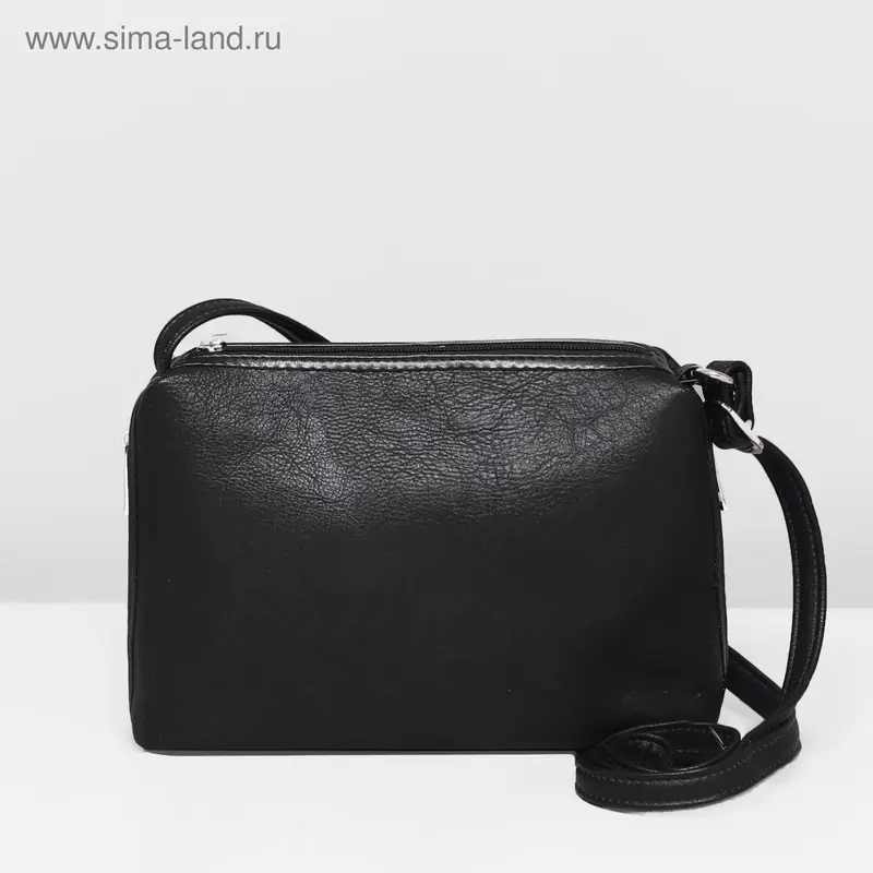 Сумка жен 6162, 27*10*19, 1 отд на молнии, н/карман, черный