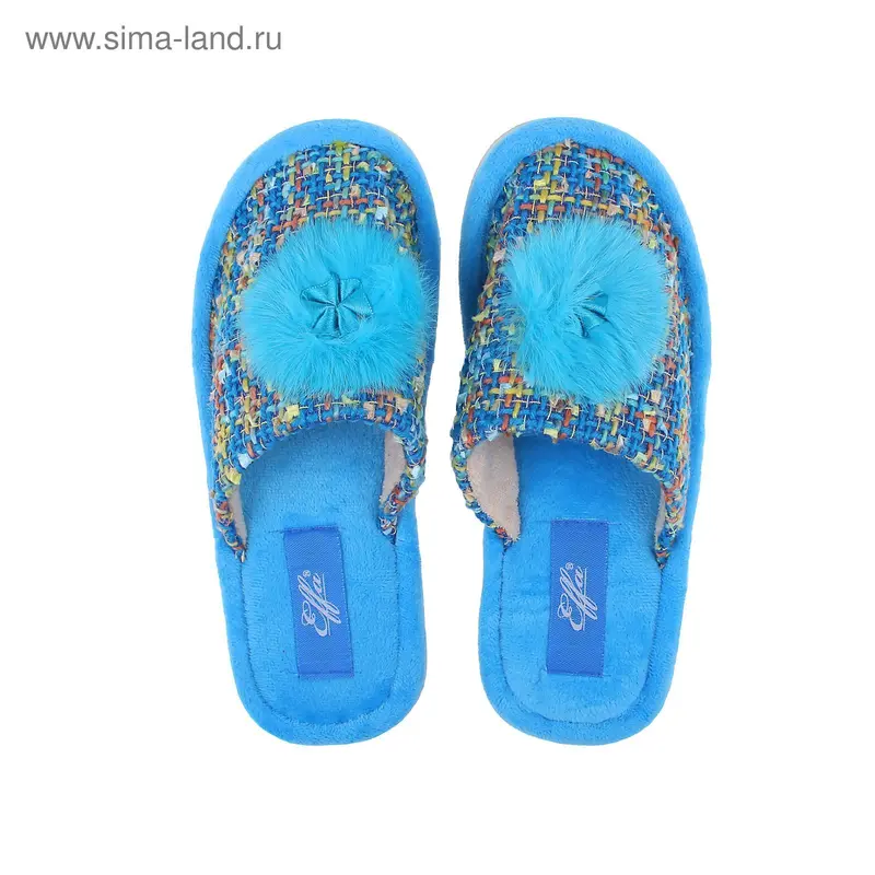 Тапочки домашние арт. 75233-NM (голубой) (р. 37)