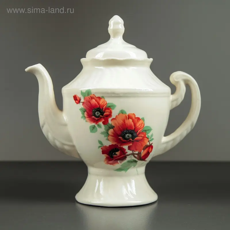 Чайник заварочный "Античный" 1,2 л, мак
