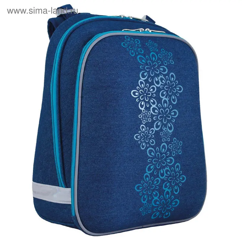 Рюкзак каркасный YES H-12 38*29*15 для девочки Blue Weave, синий 553393