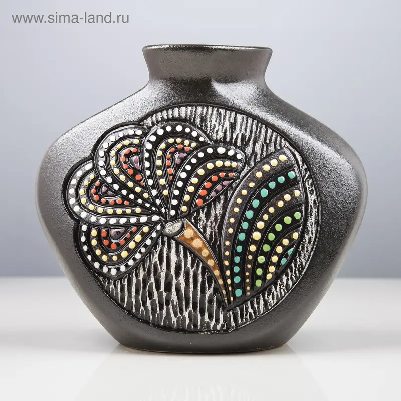 Ваза "Орбит" темные микс