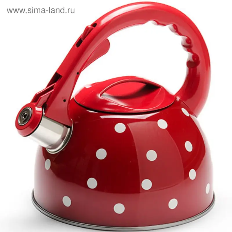Чайник 2,5 л, со свистком, нержавеющий корпус