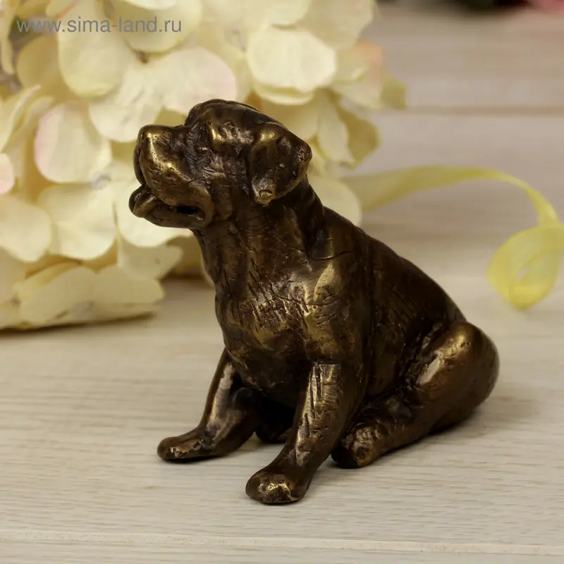 Сувенир бронза "Собака" 7х4х7,5 см
