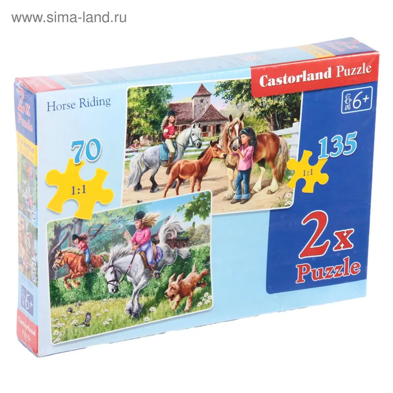 Пазлы "Верховая езда", 70 и 135 элементов