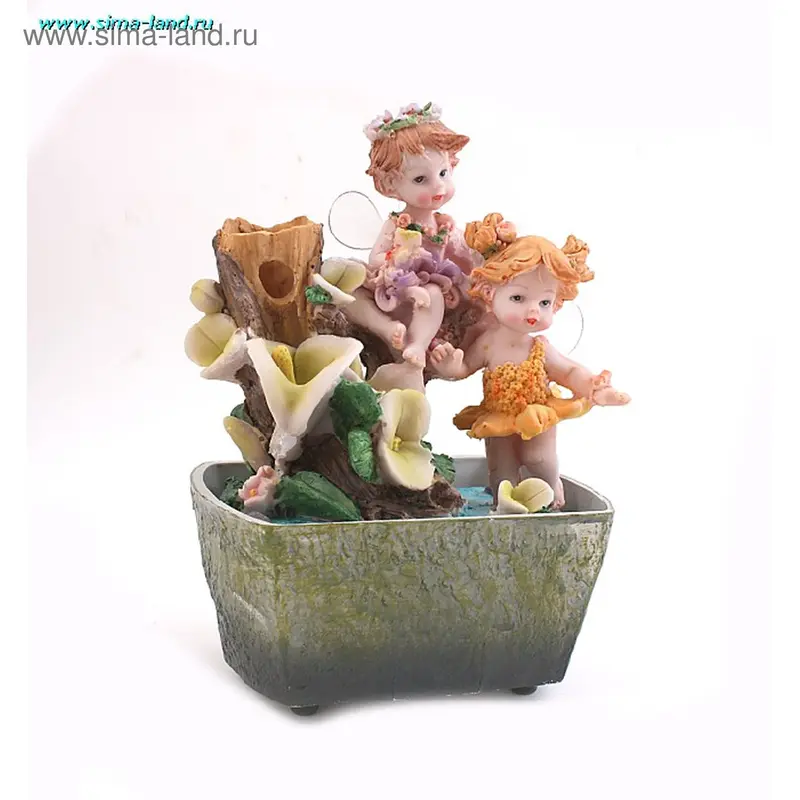 фонтан мини девочки бабочки 20 см