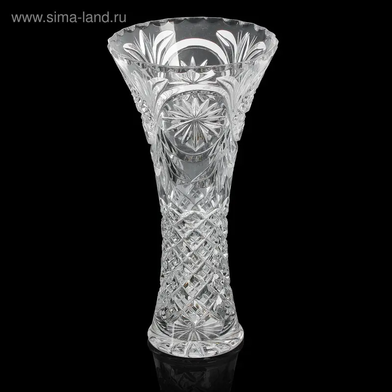 Ваза хрустальная "Лотос-2" 15*15*30 см