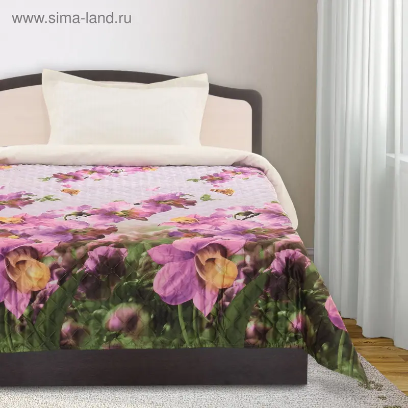 Покрывало АТЛАС рис 14 роз/сакура 150х205 см, п/э 110 г/м2