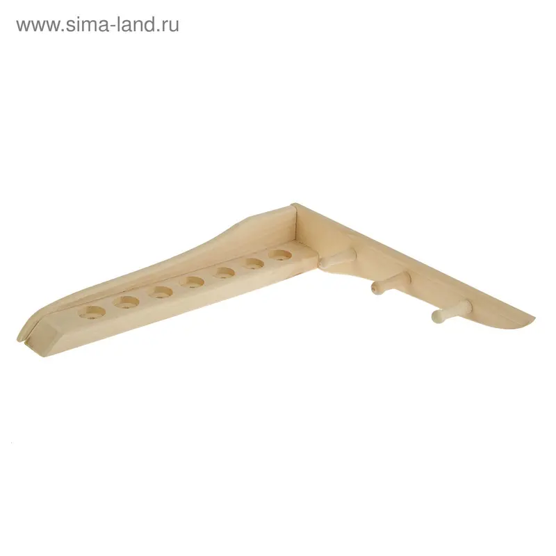 Полка -вешалка "Уголок" 3 крючка, 40х38х7см