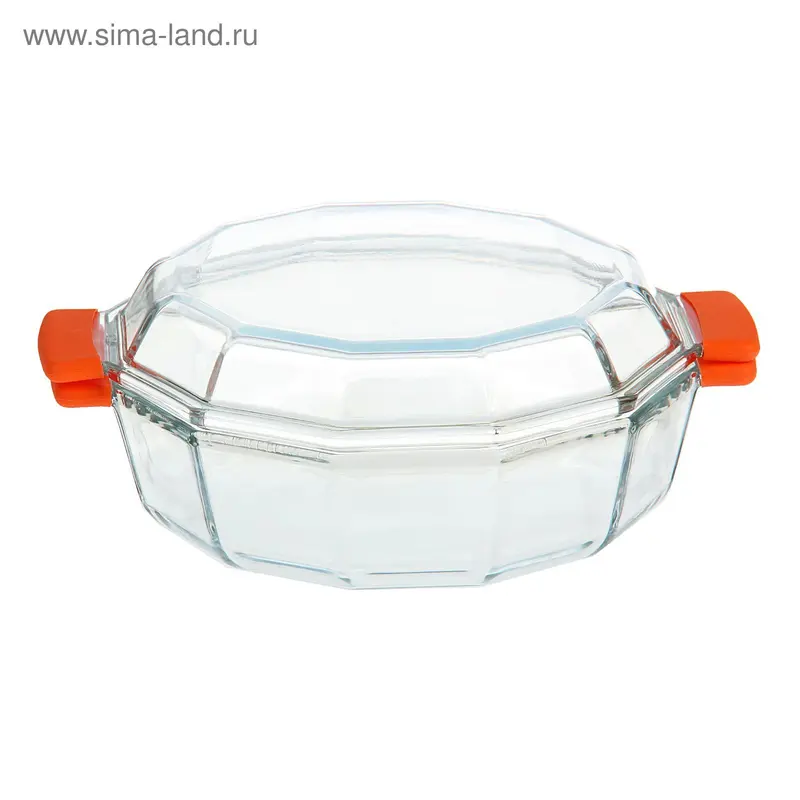 Кастрюля с крышкой Доляна, 1 л, 23,3×19×8,2 см