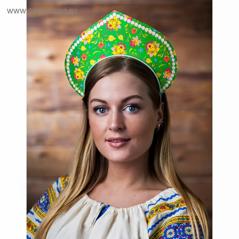 Кокошник "Цветы" МИКС