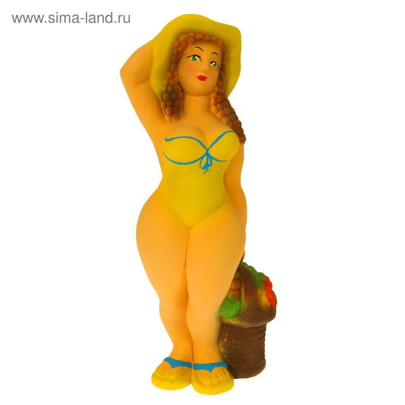 Фигура "Дама с корзиной №1" 35х12х15см
