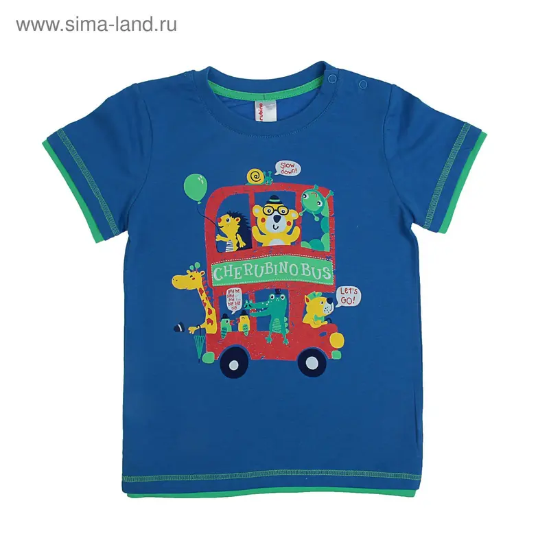 Футболка для мальчика, рост 92 см, цвет синий CSB 61561_М