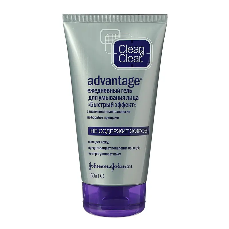 Гель для умывания Clean&Clear Advantage быстрый эффект, от прыщей, 150 мл