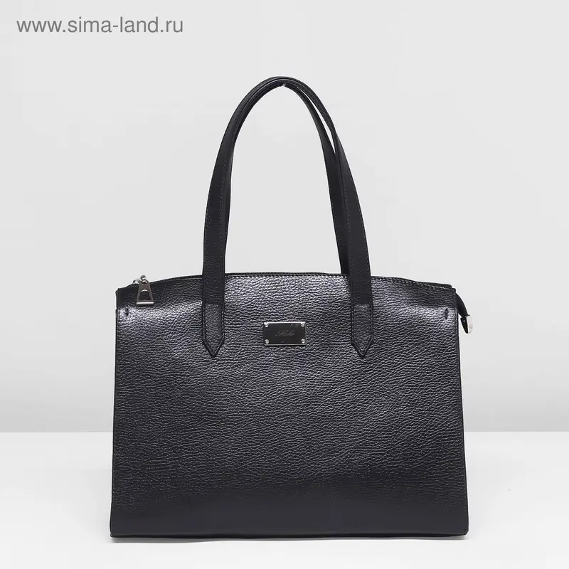 Сумка жен 752-196, 33*11*26, 1 отд на молнии, н/карман, черный