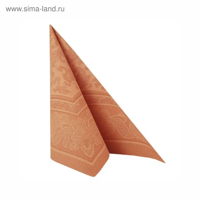 Салфетка "Орнамент", 33х33 см, терракотовый, 20 шт