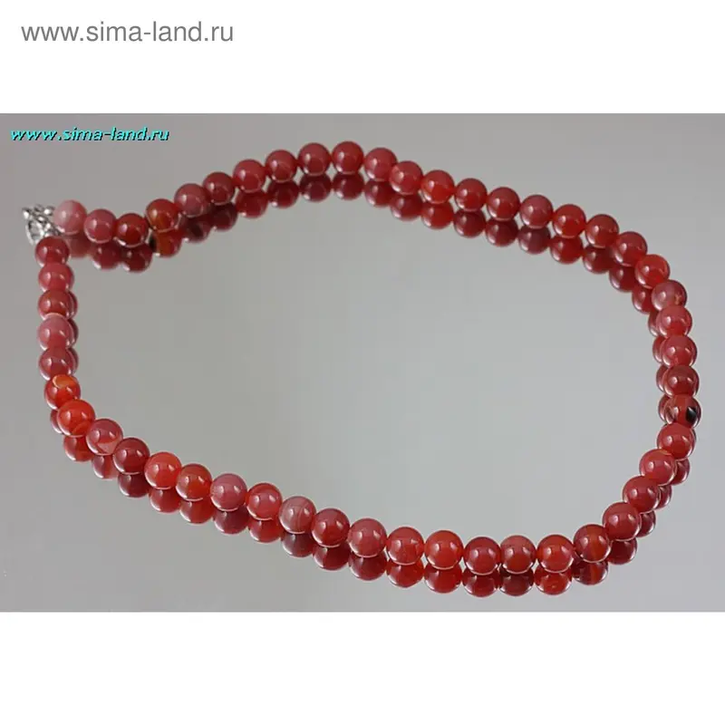 Бусы шар «Сердолик», 45см