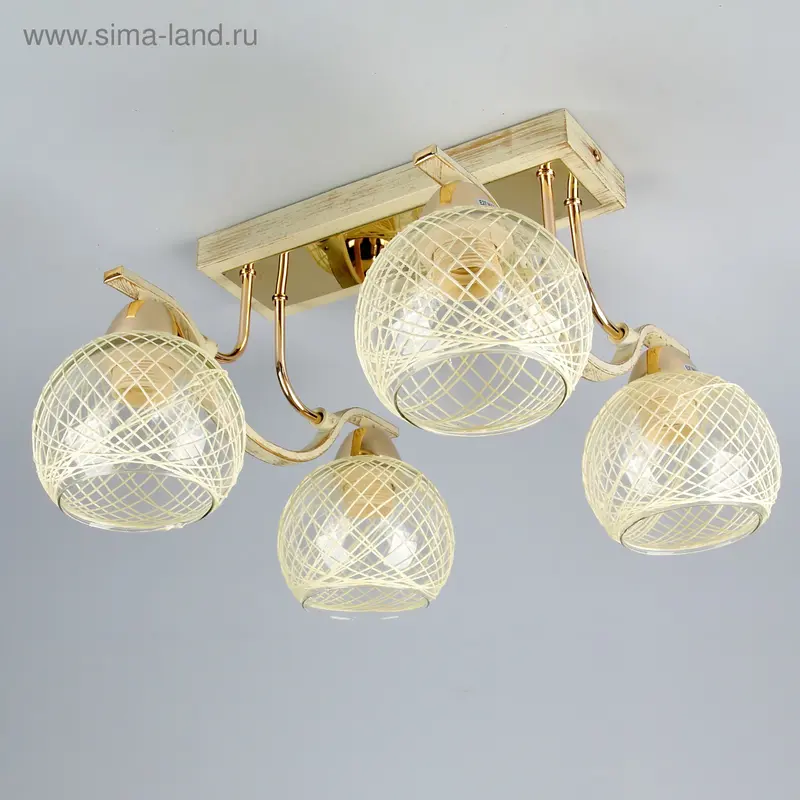 Люстра MO87146A/4 "Болеро" E27 60W 38х38х23 см