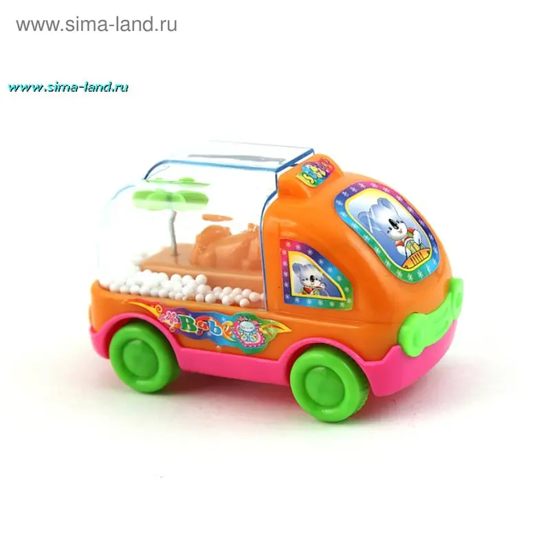 Игрушка заводная, машинка мини, в пакете
