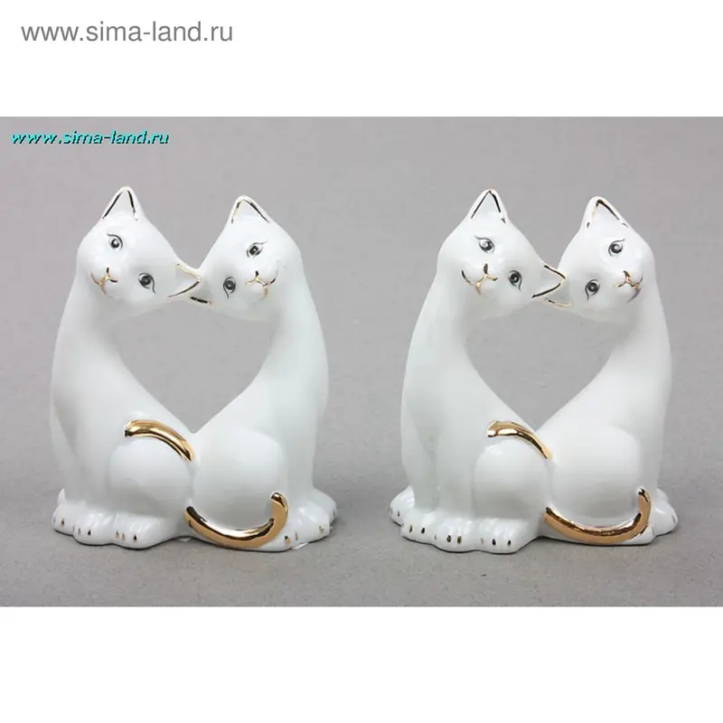 сувенир керамика 2 кошечки милые (набор 2 шт)11 см