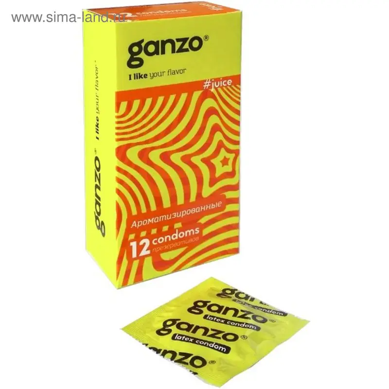 Презервативы «Ganzo» Juice, ароматизированные, 12 шт