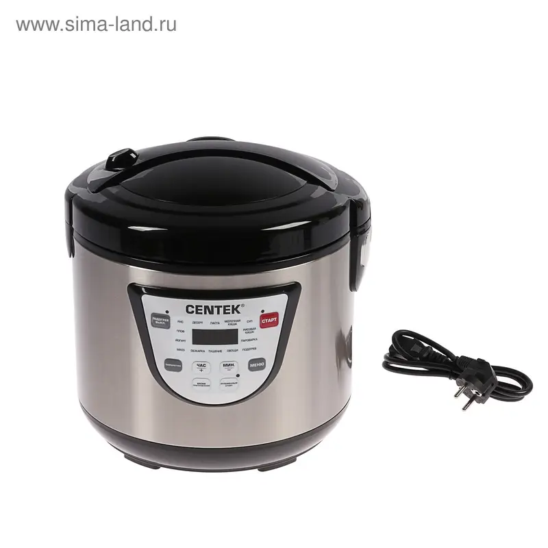 Мультиварка Centek CT-1496, 900 Вт, 5 л, 11 программ, с антипригарным покрытием