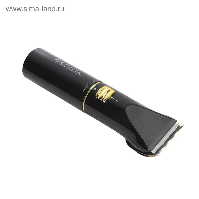Машинка для стрижки Centek CT-2119, 3 Вт, 4 насадки, черная