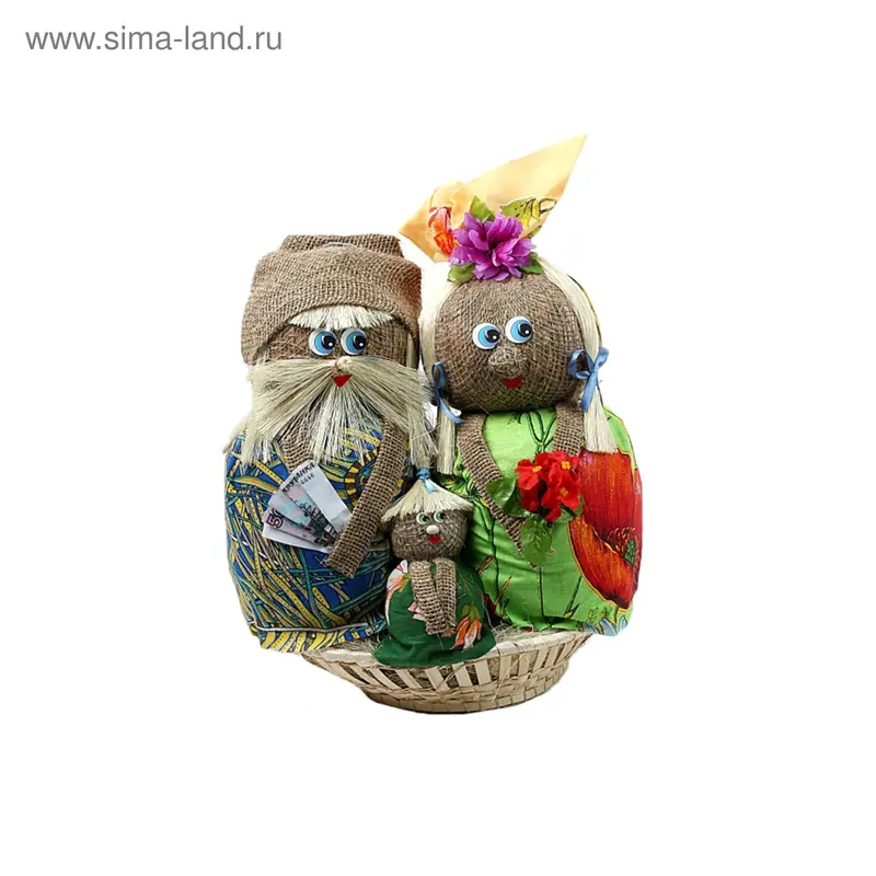 Оберег Семейка в корзине, большой
