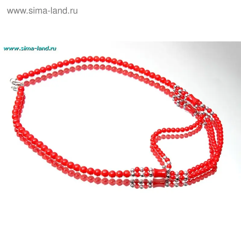Бусы элегант «Коралл», 50см