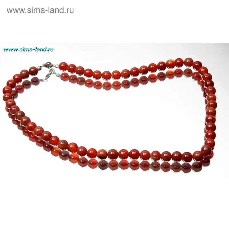 Бусы шар «Агат коньячный», 45см
