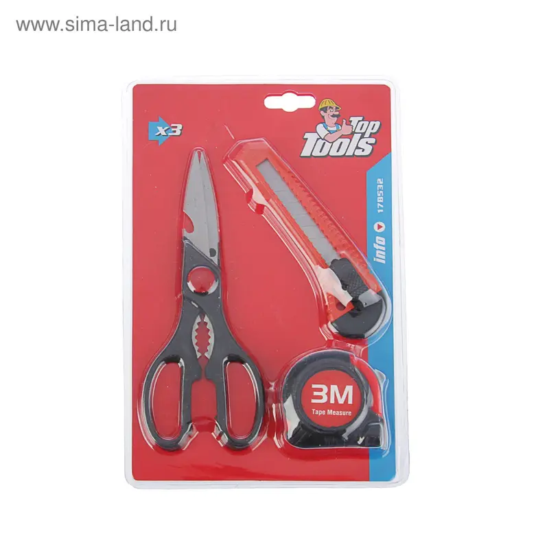 Набор инструментов Top Tools, 3 шт