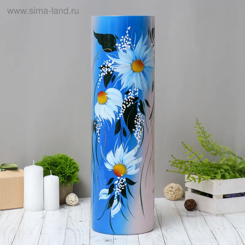 Ваза "Соблазн" цветная 14х49,5см