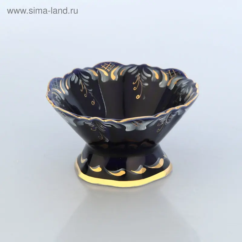 Креманка «Вишенка», гжель, кобальт
