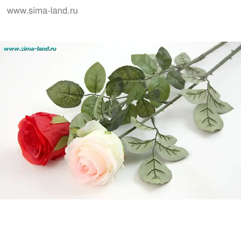 цветы искусственные роза 80 см 4384