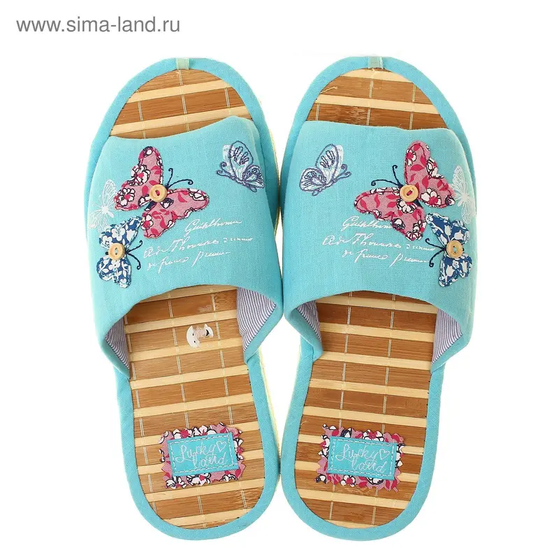 Тапочки открытые арт. 1191W-LMO-S (голубой) (р. 39)