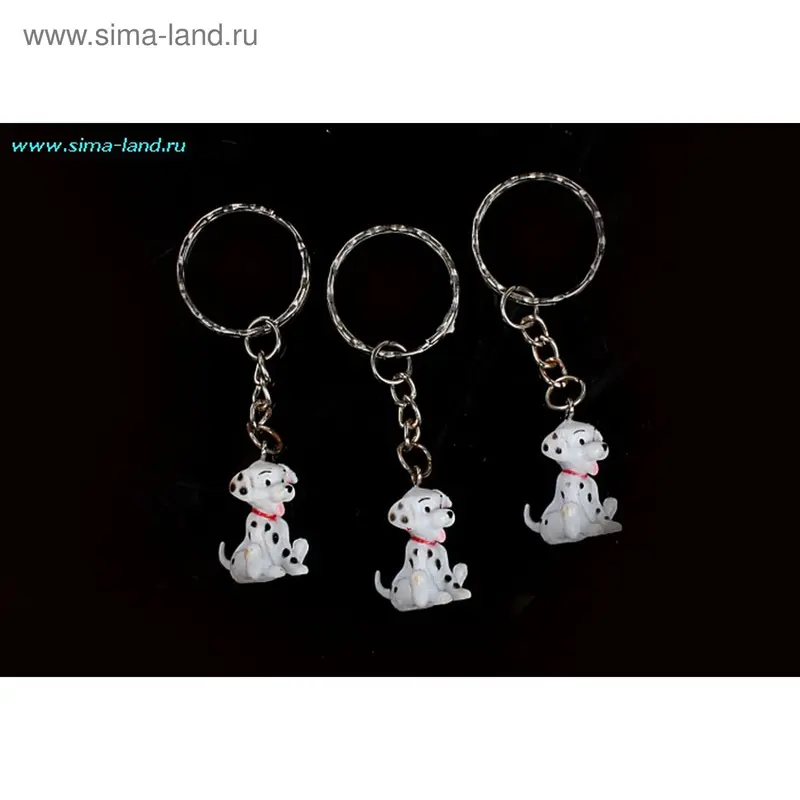 брелок пластик долматинец (набор 12 шт)