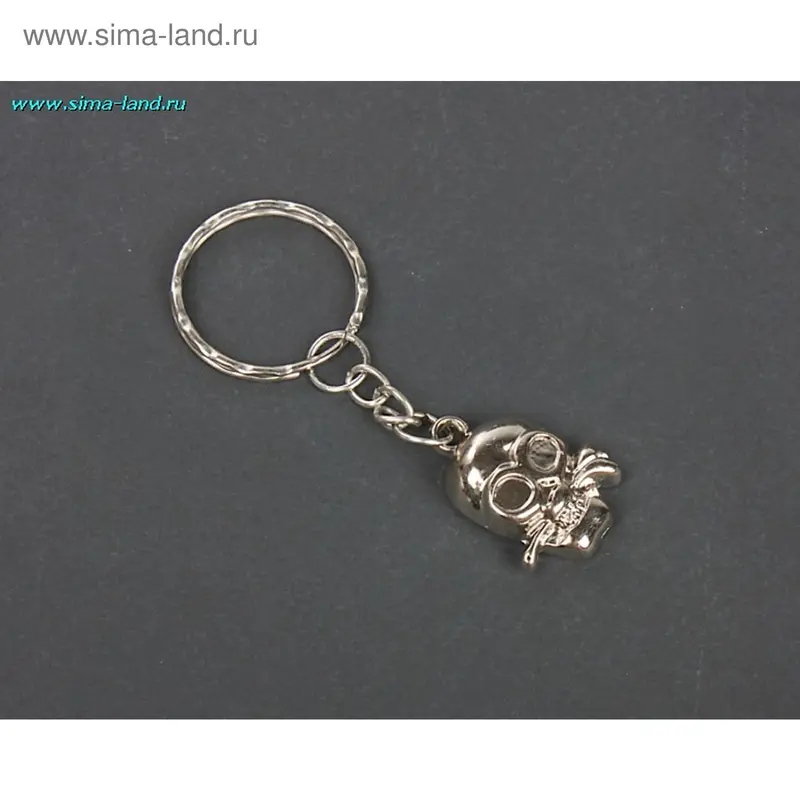 брелок пластик п/м череп (набор 12 шт)