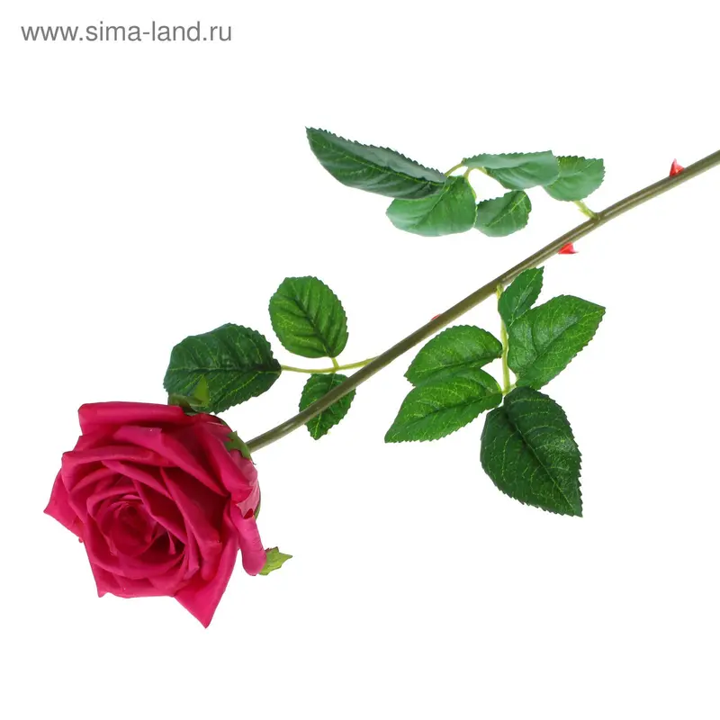 Цветы искусственные LIVE "Роза сиреневая" 8*65 см