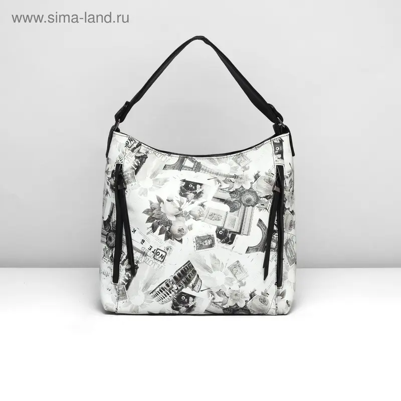 Сумка жен L-0705, 33*12*30, отд с перег на молнии, 3 н/кармана, черный