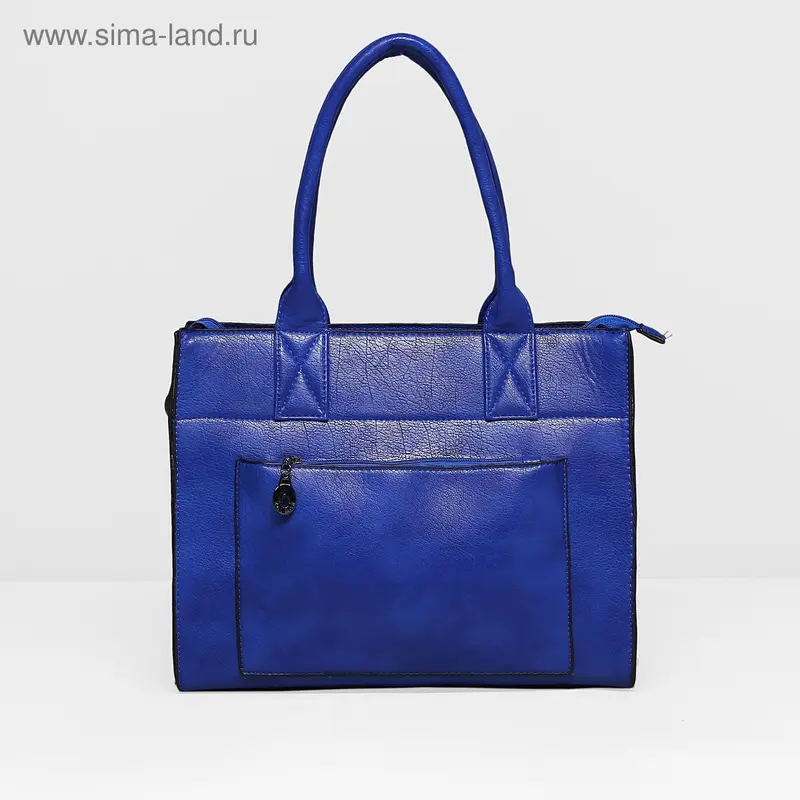 Сумка жен L-0475, 33*13*26, отд с перег на молн, 2 н/кармана, синий