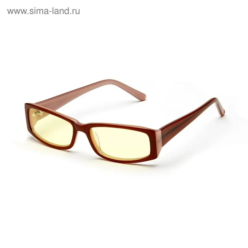 Очки компьютерные, premium AF045 коричнево-бежевый