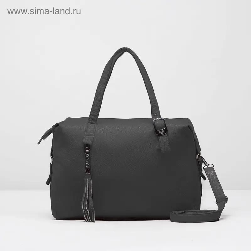 Сумка жен L-114, 34*15*25, отд с пер на молнии, 2 н/кармана, черный