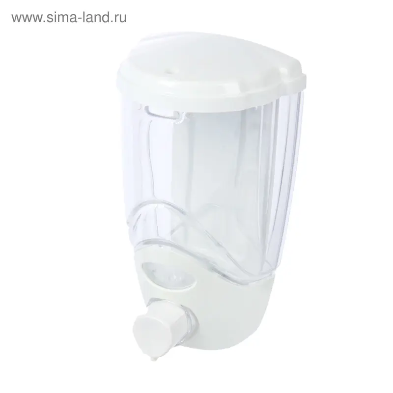 Дозатор для жидкого мыла Aqua, 850 мл, цвет белый