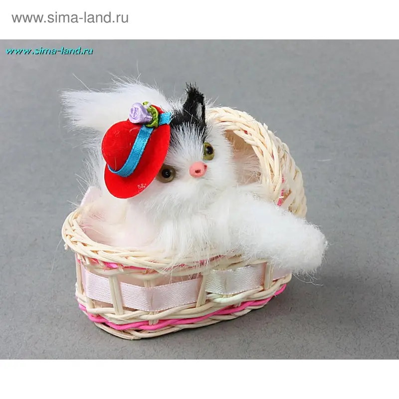 пушистик кошка в коляске h=13