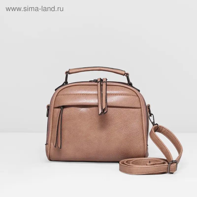 Сумка жен L-1241, 22*11*18, 2 отд на молнии, 2 н/кармана, длин ремень, хаки