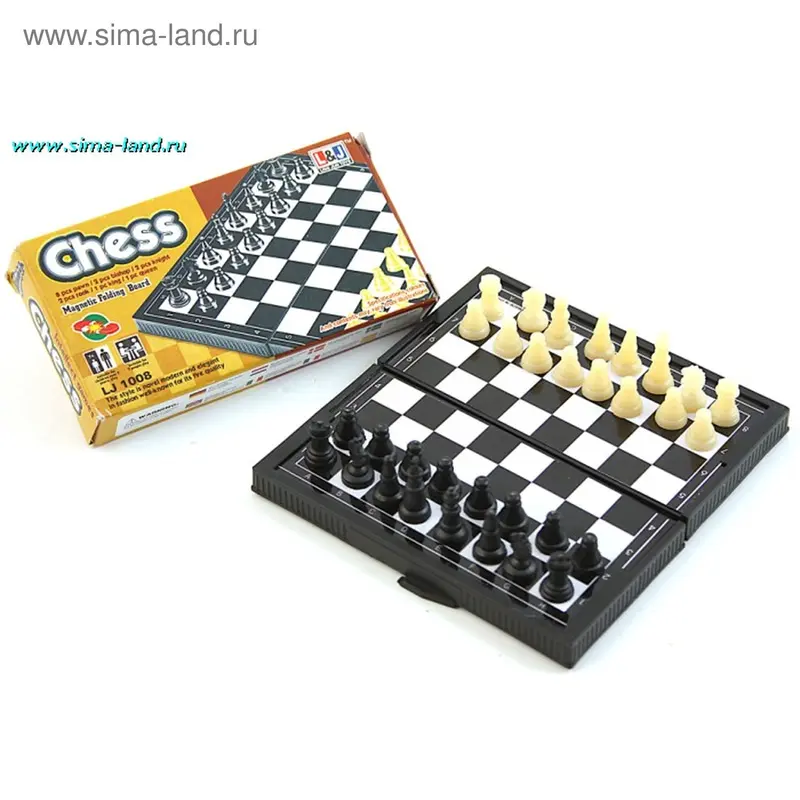 Игра настольная магнитная «Шахматы», в коробке, 12х6 см