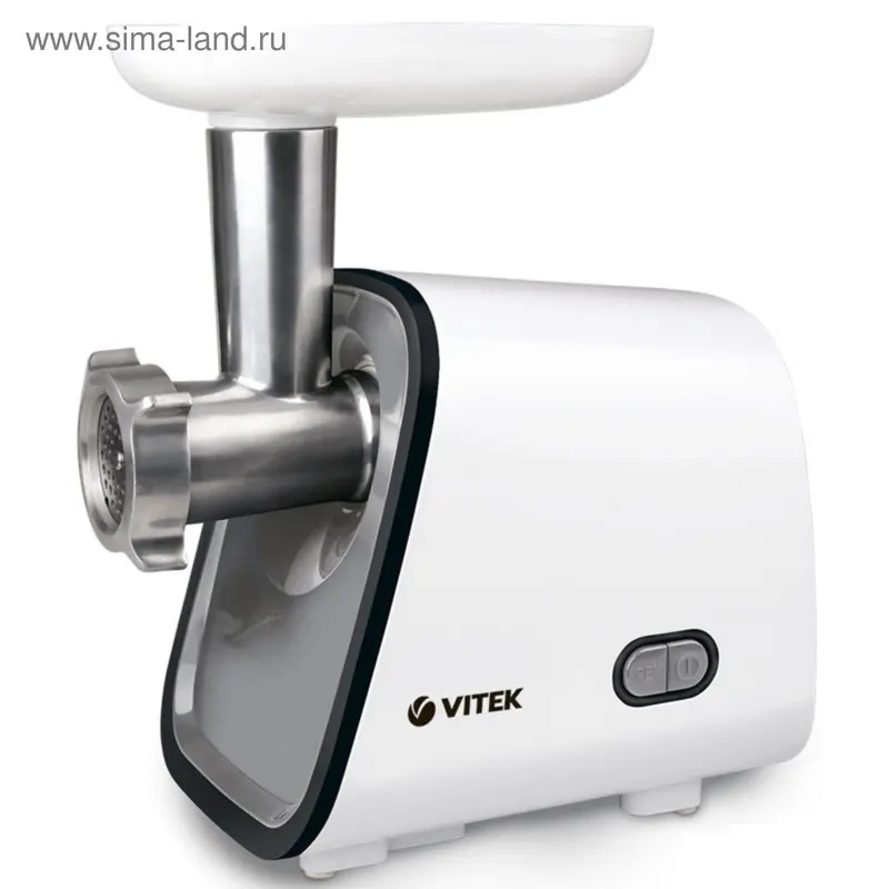 Мясорубка Vitek VT-3604 W, 350 Вт, 3 насадки, белый