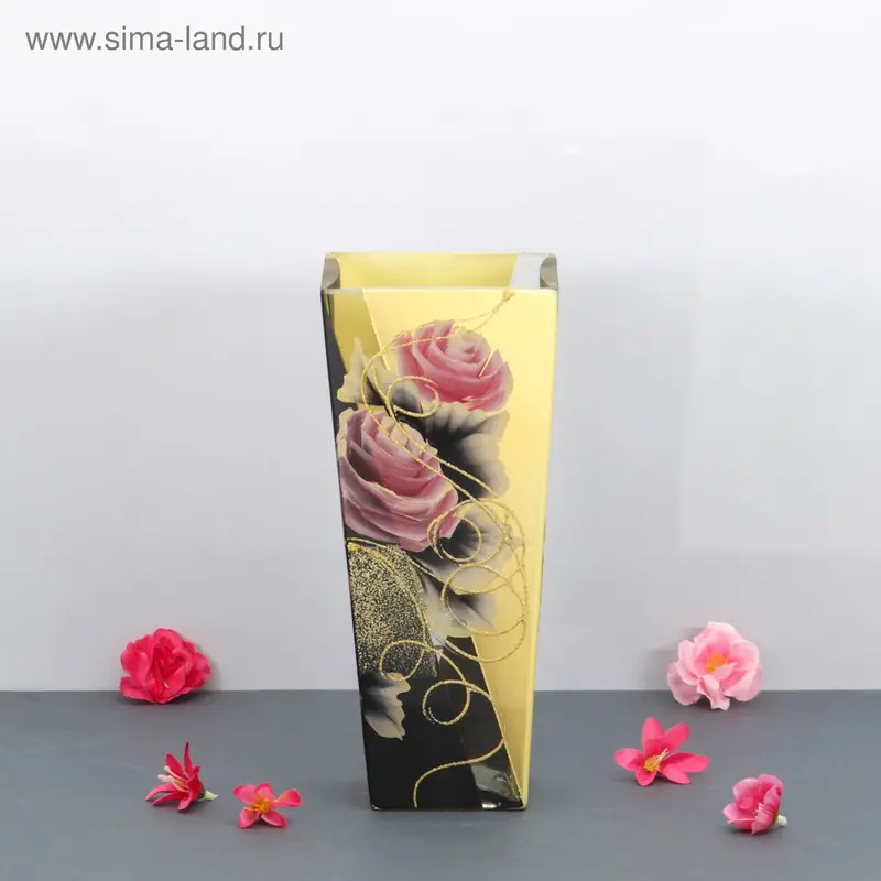 Ваза "С розами" 11х25,5 см