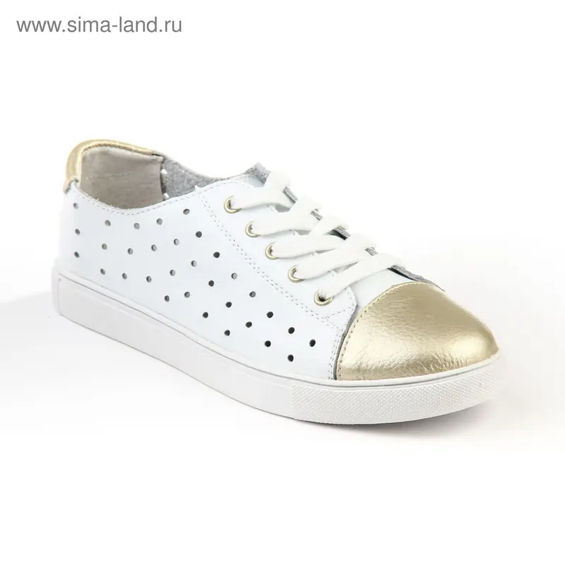 Кеды женские, размер 36, цвет белый (арт. 6786B)