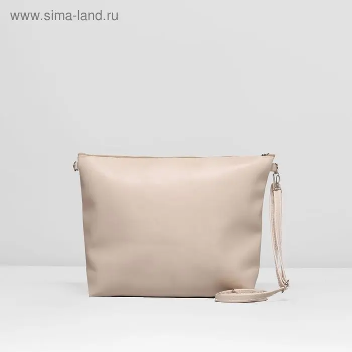 Сумка жен Классика, 30*7*22см, отдел на молнии, регул ремень, молочный