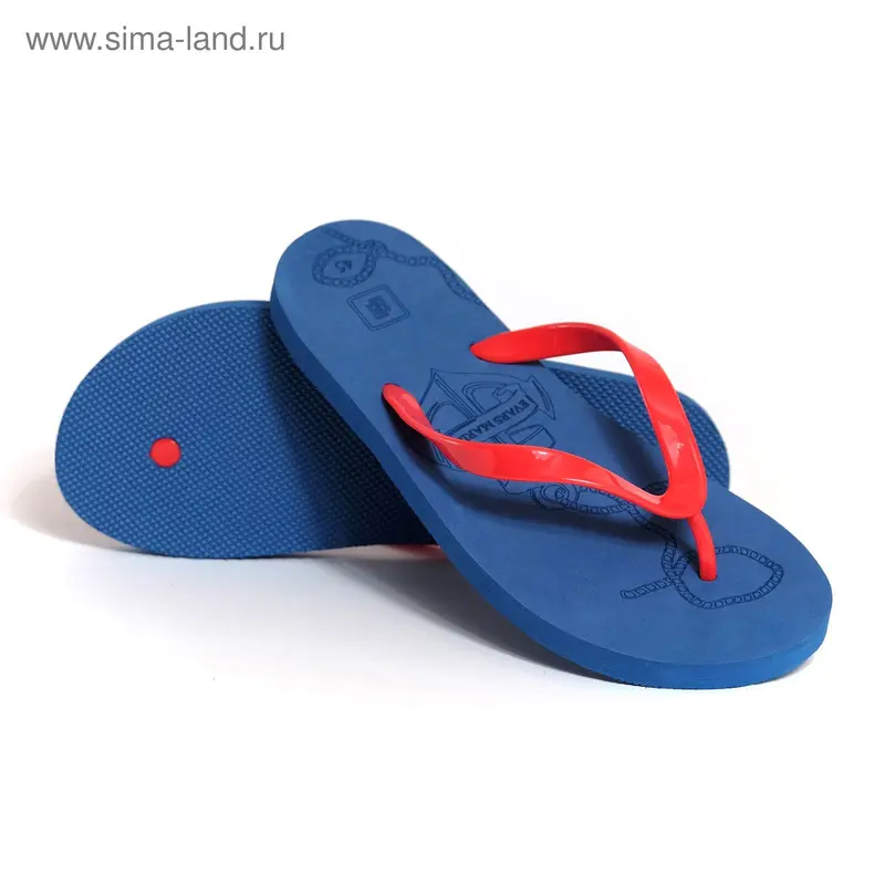 Сланцы мужские evars marine anchor (синий/красный) (р. 41)